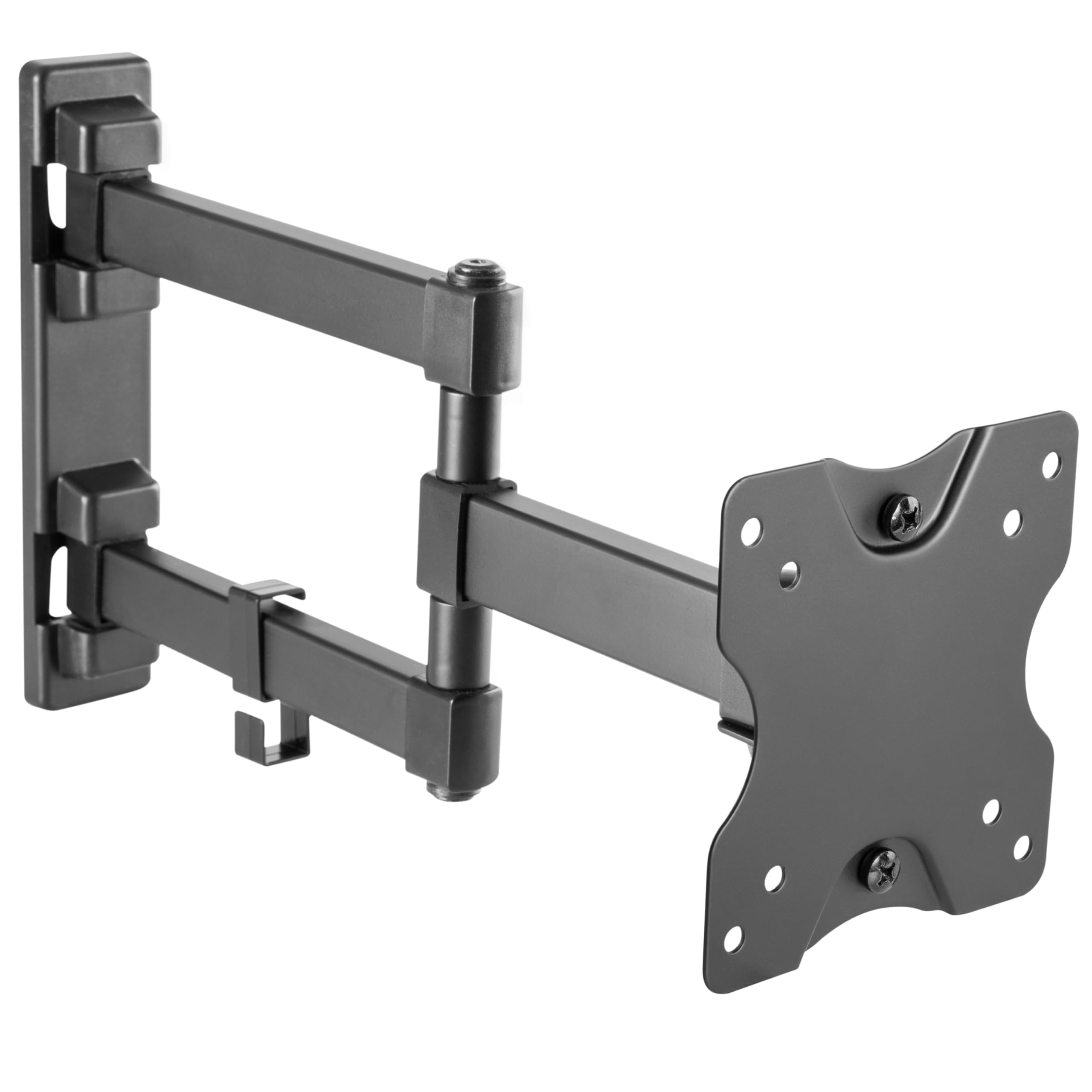 RICOO S3911 Monitor TV Wall Bracket Flat Tilt Swivel 13-27 Inch VESA 75x75 100x100 Universal LCD LED Screen Mount Black