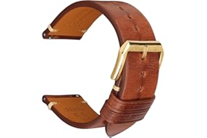 REZERO Quick Release Watch Band, Top Grain Leather Watch Straps, Italian Calfskin Watchbands Replacement 18mm 19mm 20mm 21mm 22mm 23mm 24mm for Men, Women