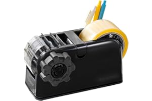 [TENDO°] Multi-Section Tape Dispenser ZO-508: Innovative Cutter for Custom Tape Width (Black)