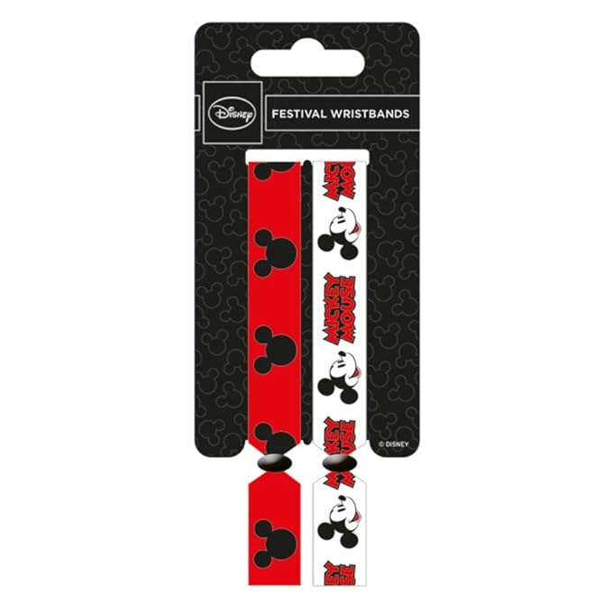 Disney Mickey Mouse Logo and Character Double Festival Wristband Set Amazon.co.uk Toys & Games