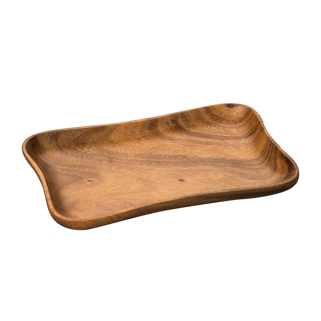 Premier Housewares Acacia Wood Socorro Concave Serving Dish - Brown