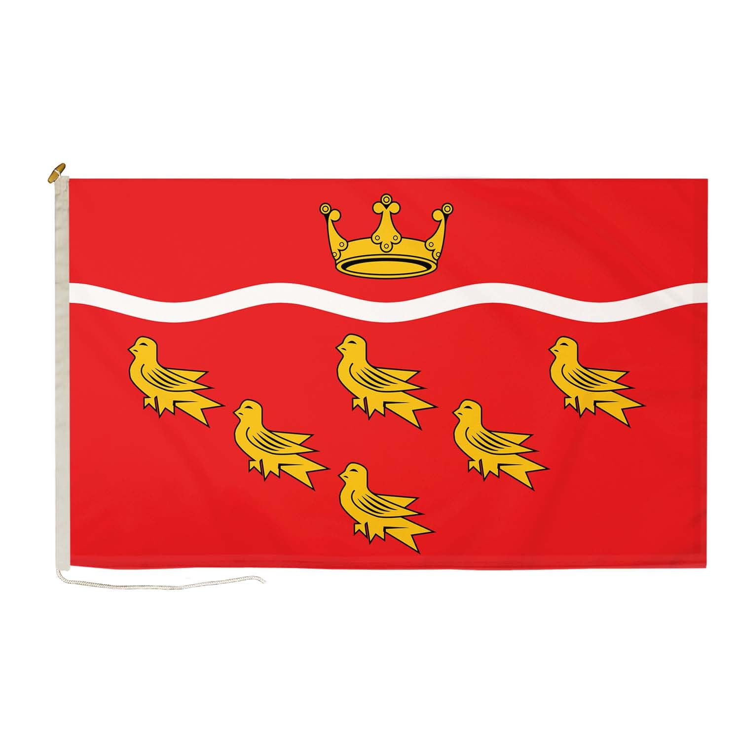 DuraFlag East Sussex 5ft x 3ft with Rope and Toggled - Premium Quality 5x3 Flags