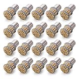 KAFEEK 20× Super Bright 1156 1141 1003 7506 BA15S 50-3014SMD LED Bulbs 12 Volt RV Camper Interior Lights, Warm White