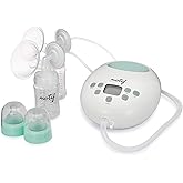 Motif Medical Luna Double Electric Pump for Breastfeeding - Portable - Hospital Grade Pump w/LED Light - Hands-Free Breast Pu