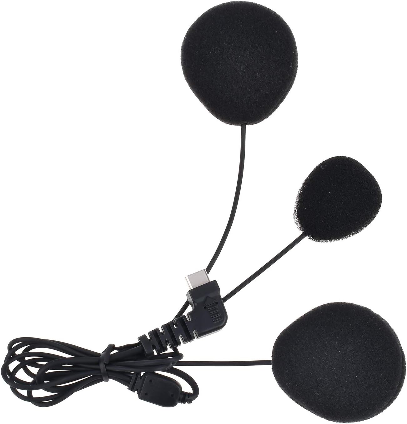 Soft Microphone Earphone Cable Suit for BT-S2 Motorcycle Helmet Intercom Headset (New type C Socket)