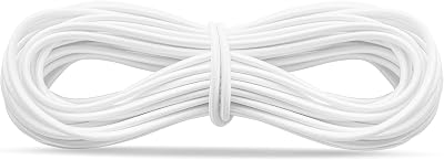 Realm Elastic Cord Round Hat Elastic Black White 1mm 1.5mm 2mm 3mm