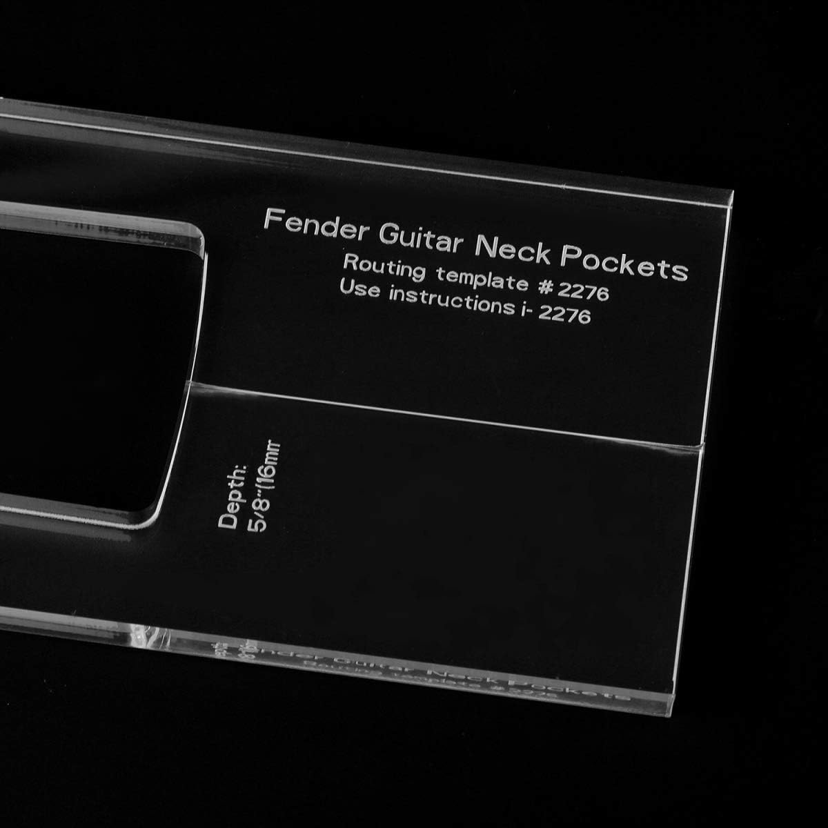 Musiclily Pro CNC Accurate Acrylic Guitar Neck Routing Templates for Standard Strat/Jaguar/Jazzmaster/Mustang - Image 5