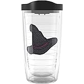 Tervis Made in USA Double Walled Halloween Screams and Dreams Insulated Tumbler Cup Keeps Drinks Cold & Hot, 16oz, Witch Hat