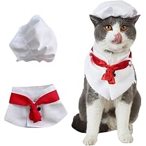 Amazon.com : Pet Chef Hat - Adjustable Cooking Cap for Cats and ...