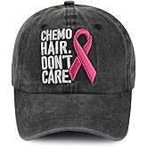 Kahhrepa Chemo Hair Don't Care Hat for Women, Funny Adjustable Cotton Embroidered Retirement Baseball Cap