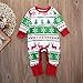Baby Boys Girls Long Sleeve Christmas Snowflake Reindeer Print Romper