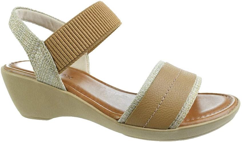 sandalia anabela da usaflex