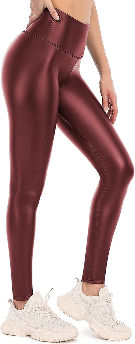 Pu Leather Workout Leggings