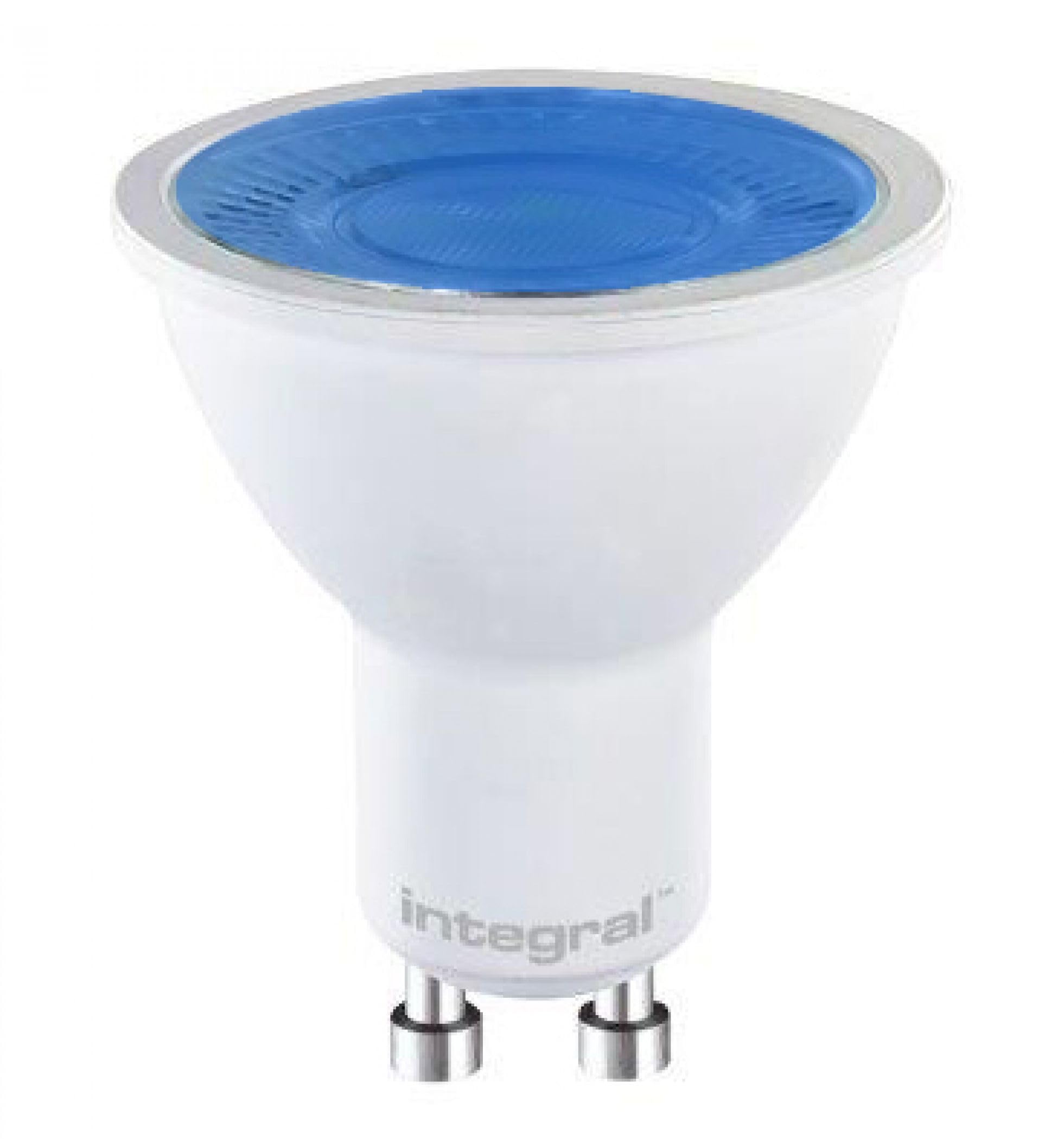 Integral ILGU10NN108 5w LED GU10 Bulb, Blue, Non Dimmable, 60lm, 40° Beam