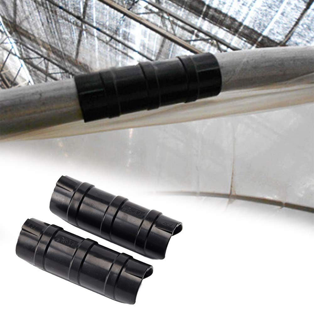 30 Pcs Greenhouse Pipe Clamps Black Greenhouse Plastic Film Tube Rod
