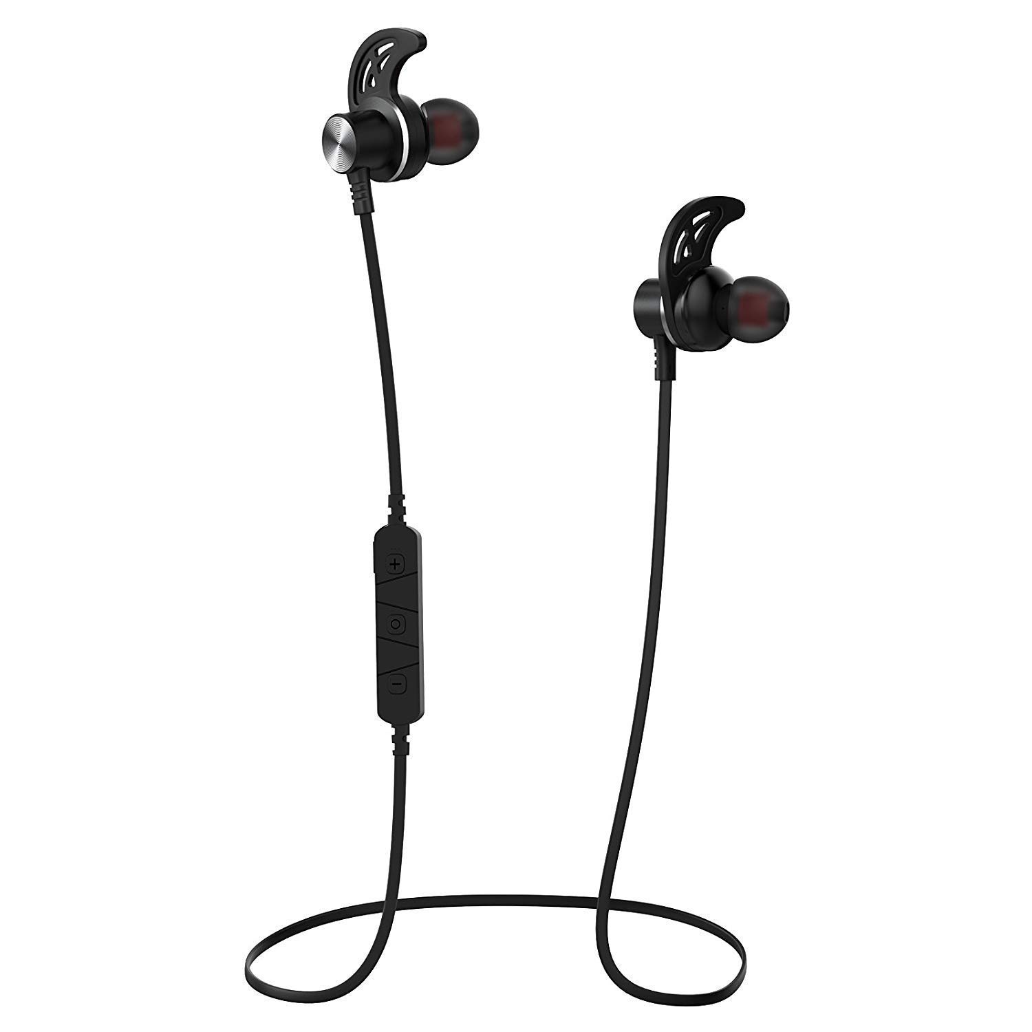 DIDICO Bluetooth Wireless Earphone [ Children are Also Possible with Magnetic Connection, corresponds to Various Models (Black1)