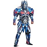 Disguise Men's Optimus Prime Movie Deluxe Adult Costume