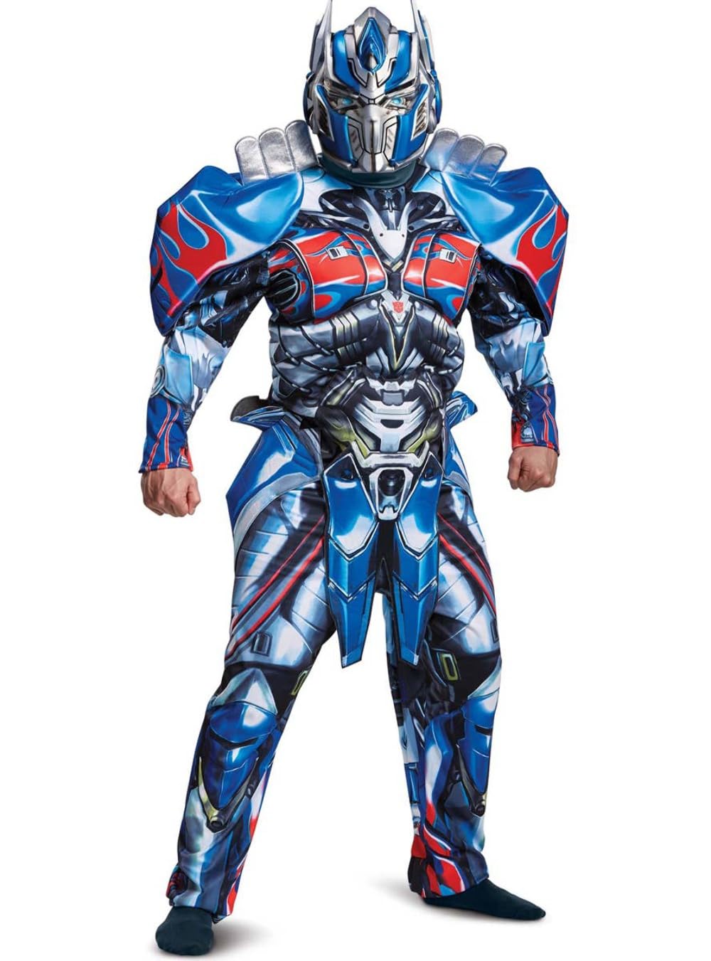 Photo 1 of Disguise Men's Deluxe Transformers 5 Optimus Prime Costume - Transformers Optimus Prime Cosplay Outfit Suit for Adults L
