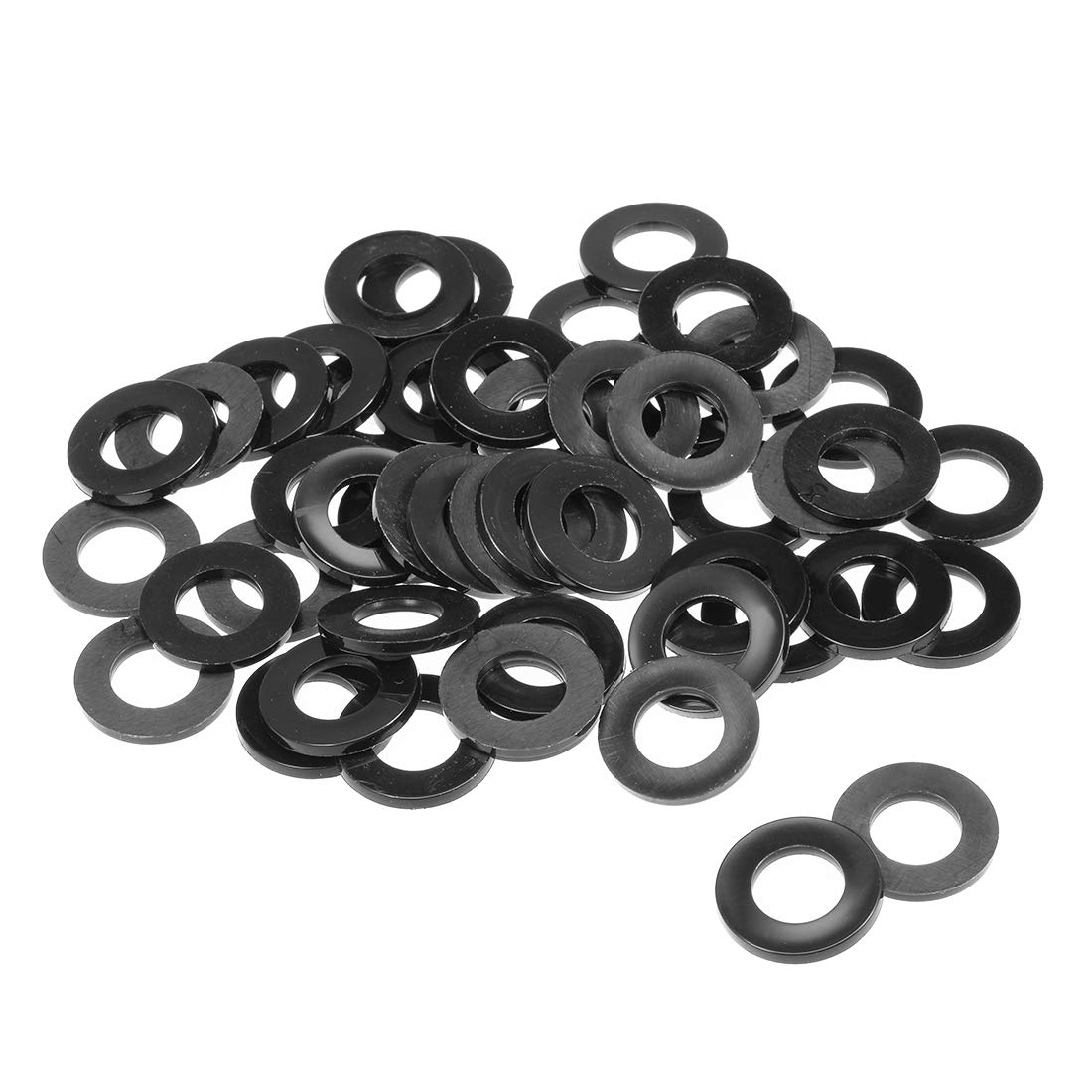 uxcell Nylon Flat Washers 27mm OD 14mm ID 2.5mm Thickness for Faucet Pipe Water Hose, Pack of 50