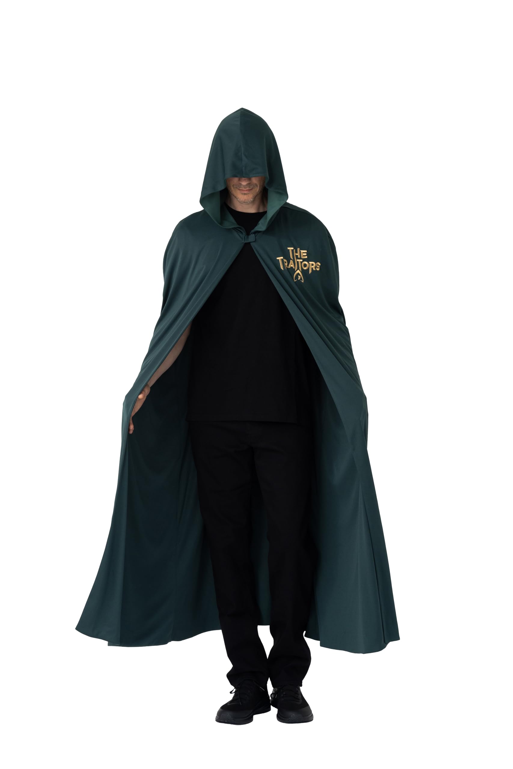 Blues Group Officially Licensed The Traitors Cloak with Hood – Unisex Fancy Dress Robe for Adults – Size S-M – TV Show Costume Cape for Halloween, Cosplay & Parties