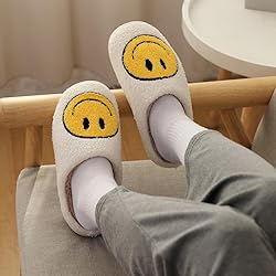 dubuto Smile Face Slippers for Girls Boys, Cute