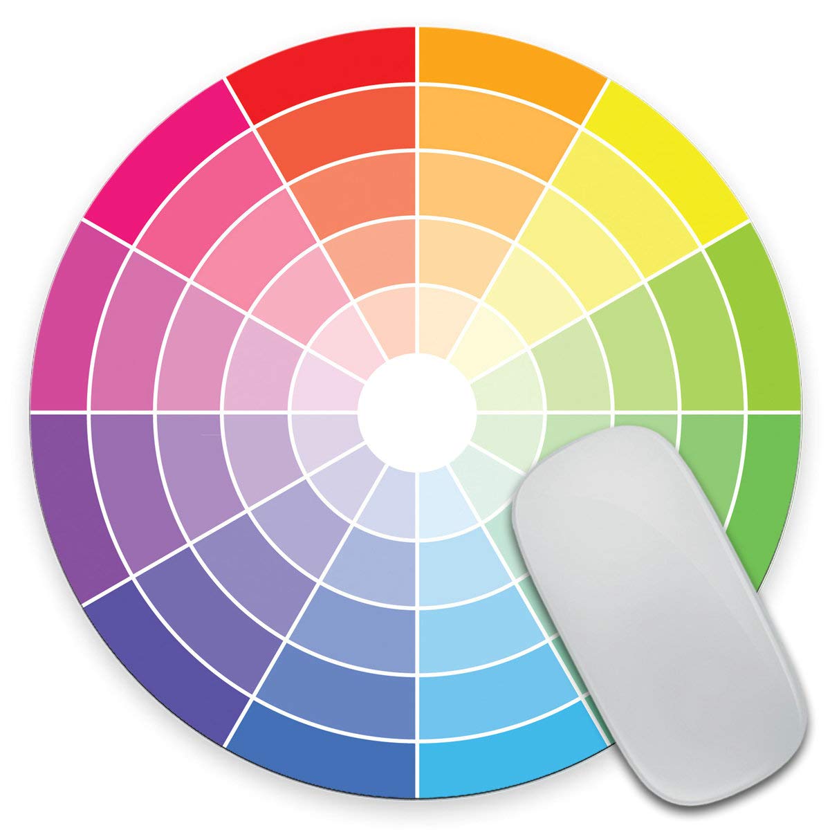 Color Wheel Circle Mouse Pad - Mousepad - CoWorker Teacher Present - Artist - Colors - Paint - Art - Watercolor