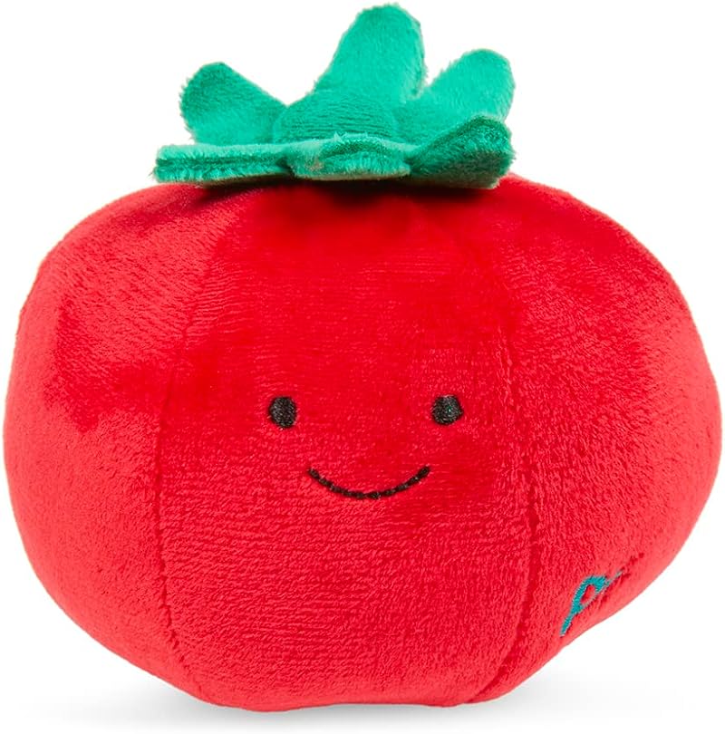 Petface Greenfingers Tigan The Tomato Plush Dog Toy with Squeaker