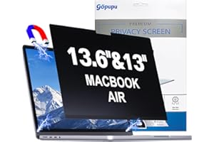 gopupu Magnetic Privacy Screen Replacement for Mac Air 13.6/13 Inch(2022-2025), Removable Screen Protector for Mac Air M2/M3/