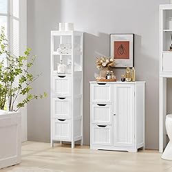 Yaheetech Bathroom Tall Cabinet, Slim Storage