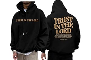 PNORATM Christian Hoodies for Men Religious Faith Jesus Hoodie God Bible Verse Cross Sweatshirts Trendy Graphic Pullover