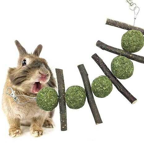 Umiwe Kaninchen Hamster Spielzeug Leckereien Snacks Apfel Sticks Chinchilla Hase Ball Kauen Spielzeug Meerschweinchen Ratte P