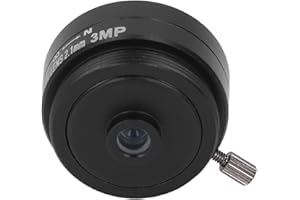 2.1mm 3MP CS Mount Lens Wide Angle Aluminum Alloy CCTV Camera Lens for Home Security Cameras