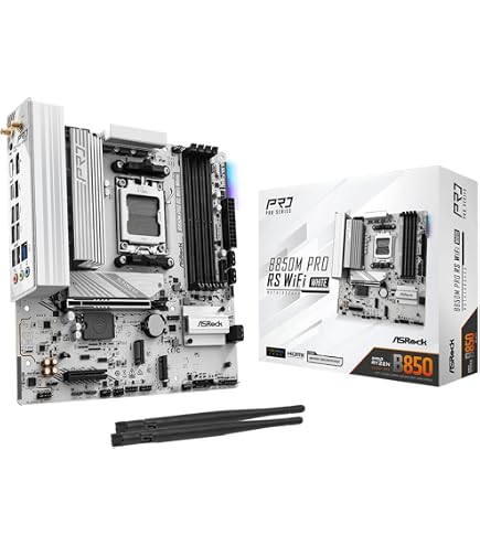 Amazon.com: ASRock B650M Pro RS WiFi Micro ATX Motherboard, AMD