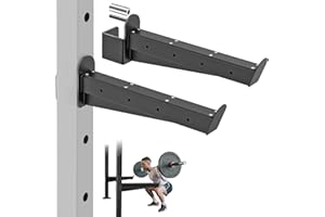 Lifeswell Nordic Hamstring Curl & Safety Spotter Arms Attachments for 2"x2" & 3"x3" Power Racks, Home Gym Strength Training