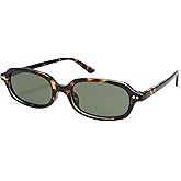 Appassal Retro Rectangle Sunglasses for Women Men Trendy Small Narrow Square Sunnies AP3729