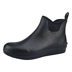 SYLPHID Ankle Deck Boots for Men Waterproof Rain