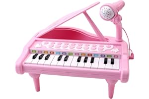 AMY & BENTON Amy&Benton Piano Toy Baby Piano Toy for Toddlers Piano Pink for Girls 1-3 Girl First Birthday Gift for 1 2 3 Years Old Girl 1st Birthday Toy for Girl 1 2 3 Year Old Girl Gift One Year Old