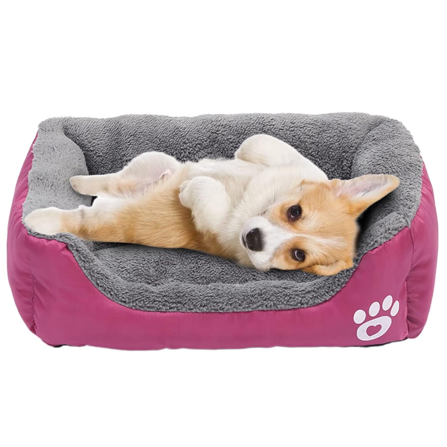 powerking Dog Bed, Waterproof Pet Mat Pad and Sleeping Cushion For Kitty Cat and Small Puppy Dog, Soft and Washable (Pink)