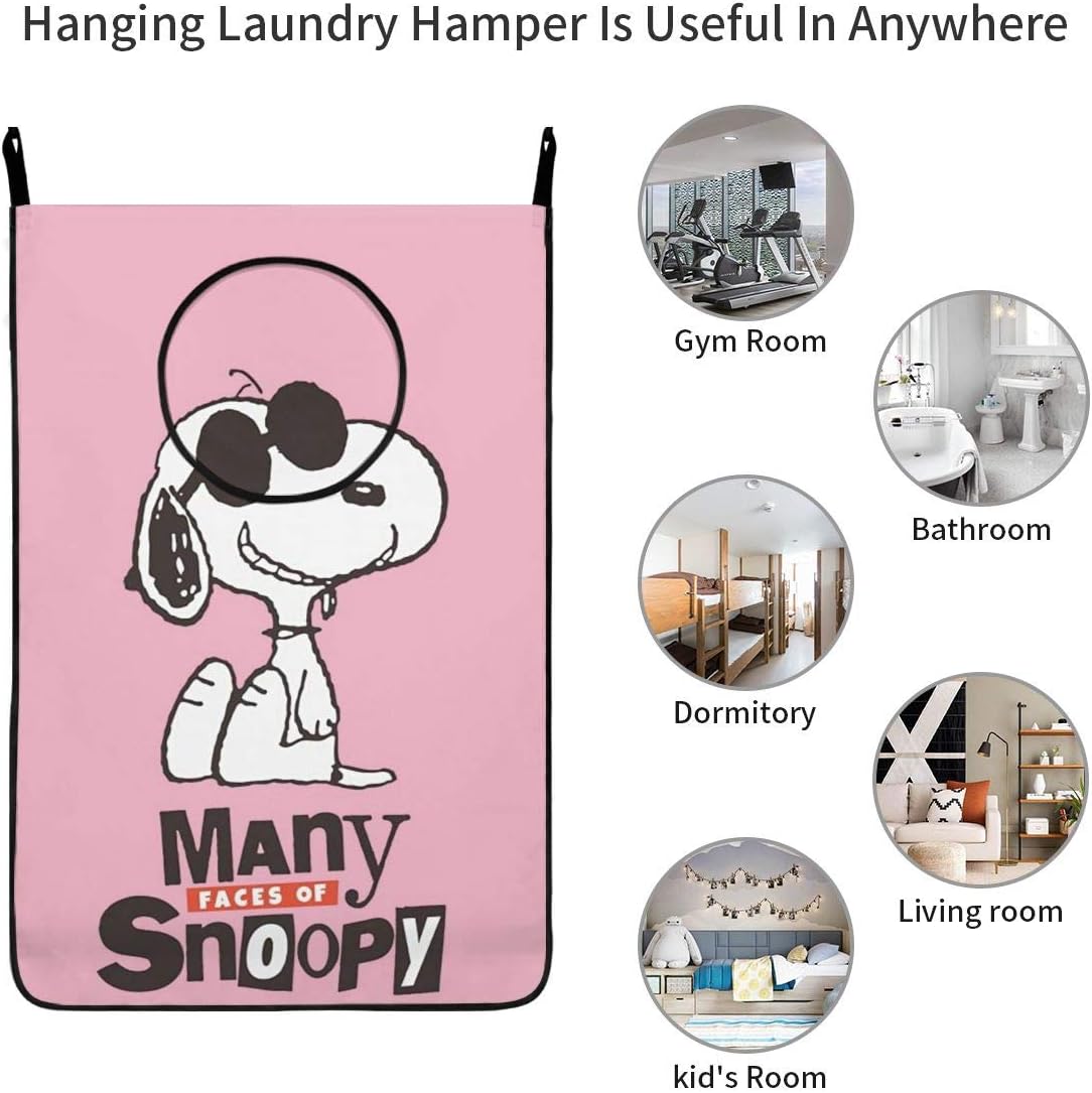 Amazon Co Jp スヌーピー Snoopy ランドリーバスケット ランドリーかご 洗濯ボックス 収納ボックス 収納バッグ 袋 おしゃれなインテリア雑貨 撥水加工 防水取っ手付き 大容量 ホーム キッチン