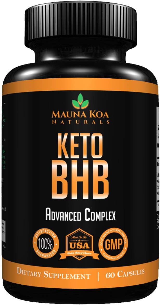 Keto Pills for Ketogenic Diet - Advanced Exogenous Ketones Capsules (as BHB Salts) for Weight Loss, Fast Fat Burn, Mental Focus and Pure Energy Boost - Ketosis Supplement for Men and Women