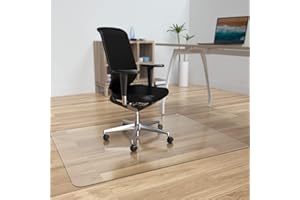 Amyracel Office Chair Mat for Hardwood Floor, 46” x 60” Clear Desk Chair Floor Mat for Office Chair on Hardwood, Easy Glide Floor Protector Mat for Rolling Chairs on Hard Floors