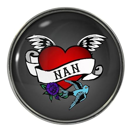 Tatuaje de corazón Nan Metal imán para nevera: Amazon.es: Hogar