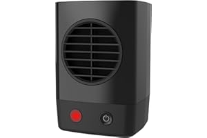 Lasko MyHeat Mini Personal Ceramic Space Heater for Home, Energy Efficient, Overheat Protection for Bedrooms, Offices, 6.2 Inches, 400W, Black, 200