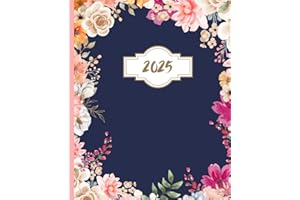 2025 Floral Planner: Yearly, Monthly, and Weekly Organization | 110 pages, 7.5 x 9.25"