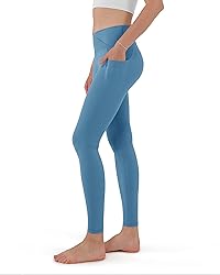 ODODOS Cross Waist Yoga Leggings for Women with