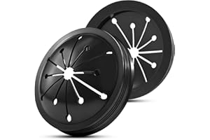 JIUZI 2-Pack Garbage Disposal Splash Guard, 3-1/8 Universal Sink Baffle, Splash-Proof Stopper to Prevent Water & Food Splashes, Fits Whirlaway, Waste King, GE Models & Most Standard Units