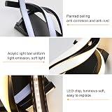 Comely LED Wall Light 22W Black Spiral Warm White 3000K Modern Lamp view 5