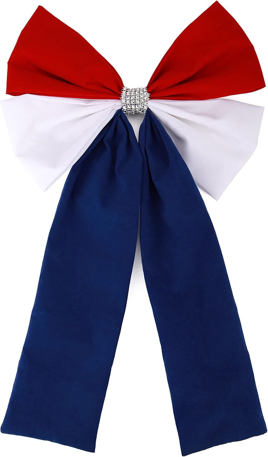 Bows & Ribbons - Meseey Patriotic Bows Large Door Bow 36x18 Inches Red White Blue Velvet Ribbon for 4th of July Independence Day Decor,Decorations Bunting Indoor Outdoor Decor and Patriotic Party (36 * 18inch)