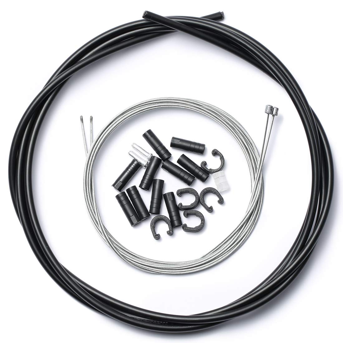 corki Cycles Universal Bicycle Shift Cable Housing Set for Shimano & Sram Front Derailleur