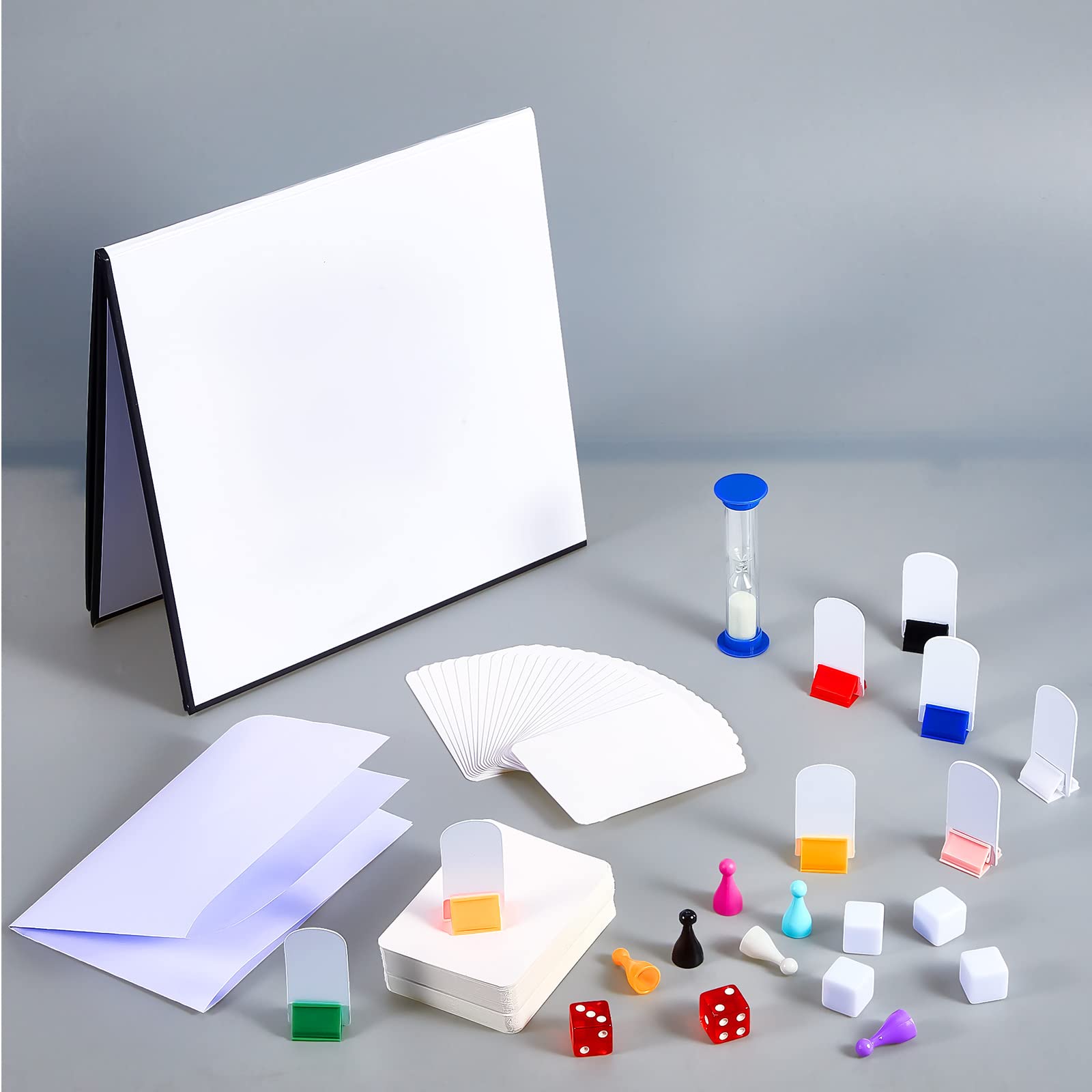 Deekin 131 Pcs DIY Create Your Own Board Game Kit with Blank Playing ...